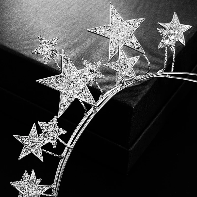 Звезда невесты корона свадебный ободок аксессуары для волос Свадебные украшения