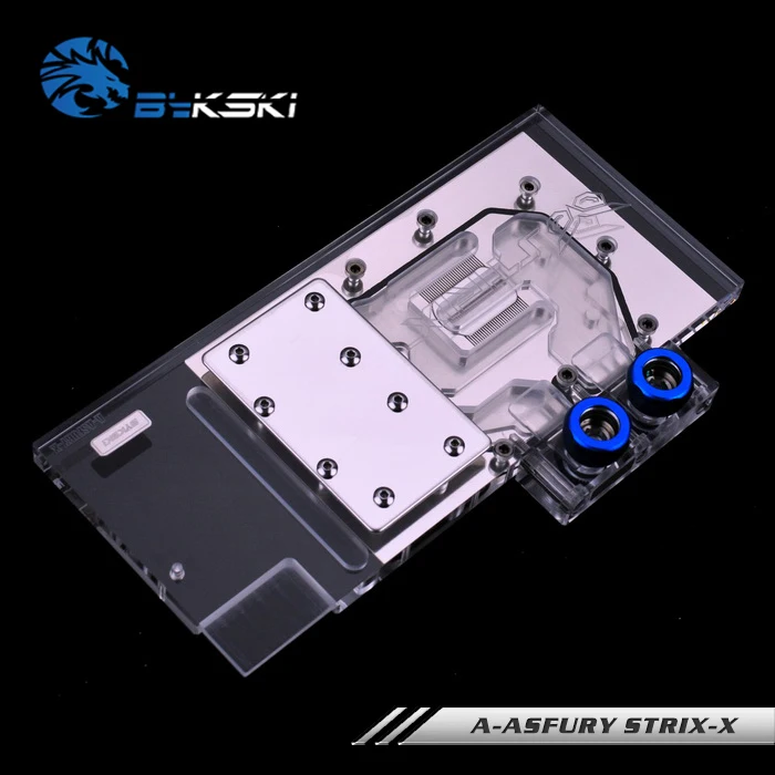 BYKSKI полное покрытие GPU Блок воды для ASUS STRIX-R9-FURY-DC3-4G-GAMING видео карты. P/N: A-ASFURY STRIX-X |