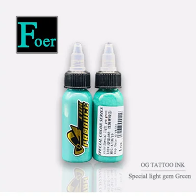 Special light gem Gr O.G микроблейдинг пигмент чернила для татуажа Перманентный макияж Пигмент зеленая Группа 1 унция/30 мл Краска для татуировки боди-арт краски - Цвет: Special light gem Gr