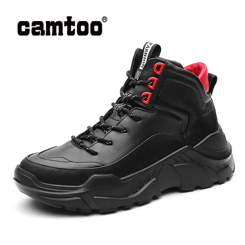 Кроссовки CAMTOO мужские из натуральной кожи массивные на платформе Повседневная