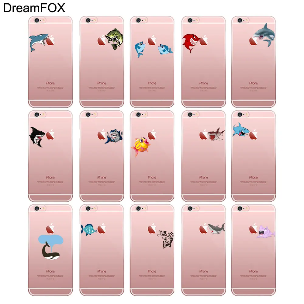 M193 Cool Fish Soft TPU Silicone Case Cover For Apple iPhone 11 Pro X XR XS Max 8 7 6 6S Plus 5 5S SE 5C 4 4S |