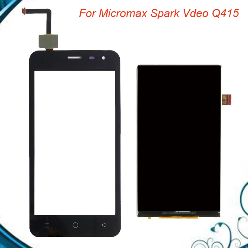 ЖК дисплей для Micromax Spark Vdeo Q415 + сенсорный экран 100% протестированный дигитайзер