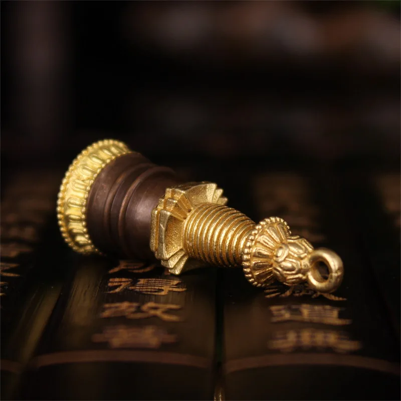 Тибетские буддийские принадлежности мелкая медь гаданта пагода ступа коробка