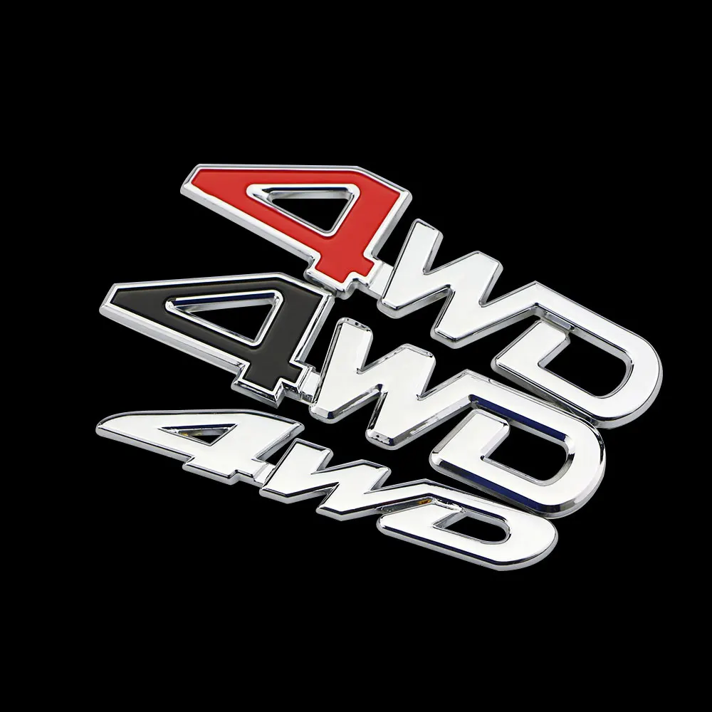 Jameo Автомобильная задняя сторона автомобиля 4WD Наклейка 3D хромированный значок