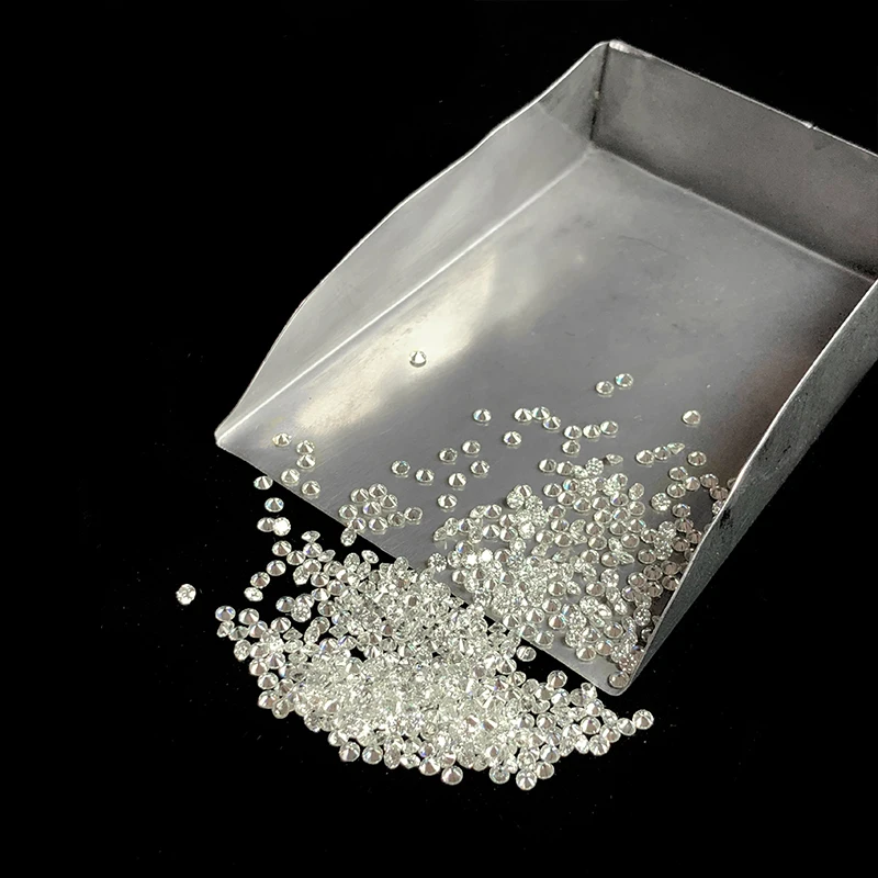 0.5CT в пакете IJ белый цвет 0,9 мм до 2,9 мм маленький размер синтетический Муассанит круглой формы Свободный Камень сделано SIC