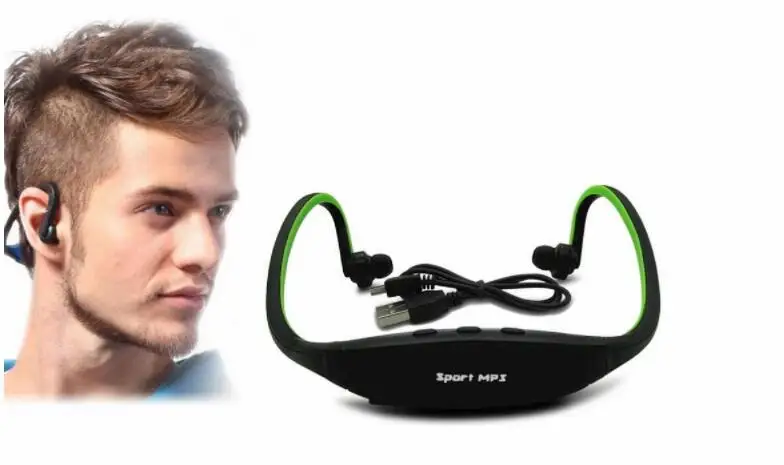 Беспроводной портативный спортивный музыкальный mp3 плеер с картой бесплатная
