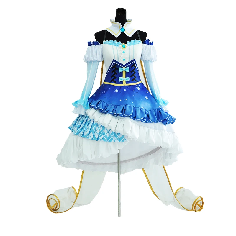 [Сток] Аниме Vocaloid V Hatsune Miku ICE SNOW Miku платье принцессы для косплея костюм для женщин Хэллоуин новинка