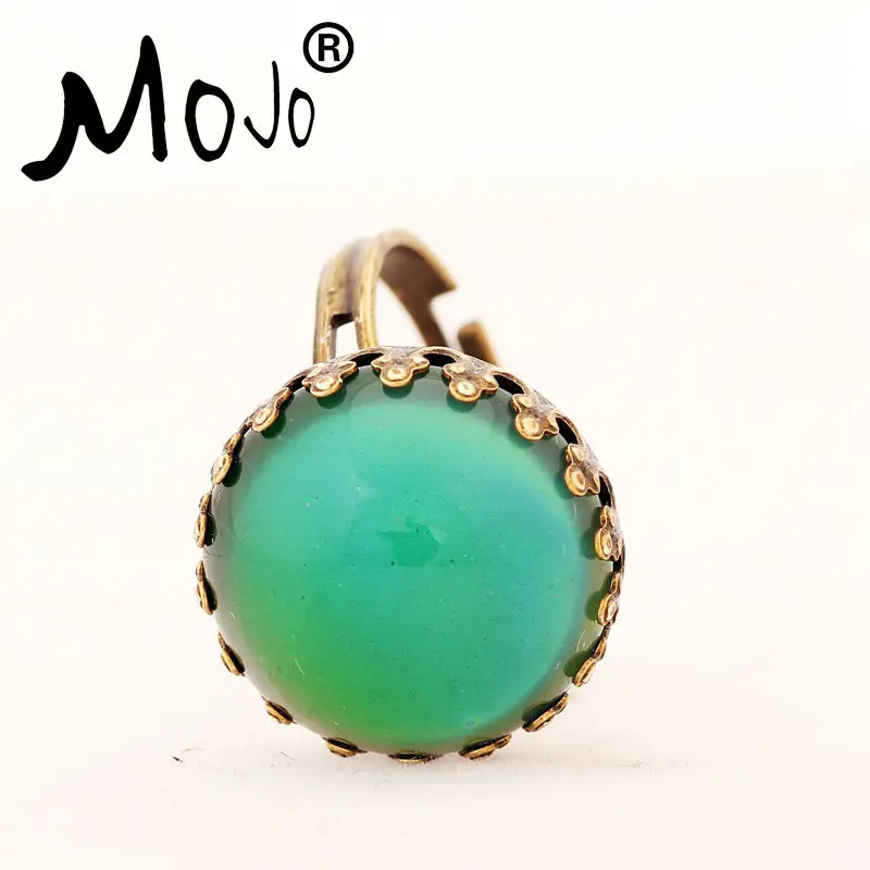 Новое модное цыганское богемное круглое кольцо меняющее цвет настроение чувства