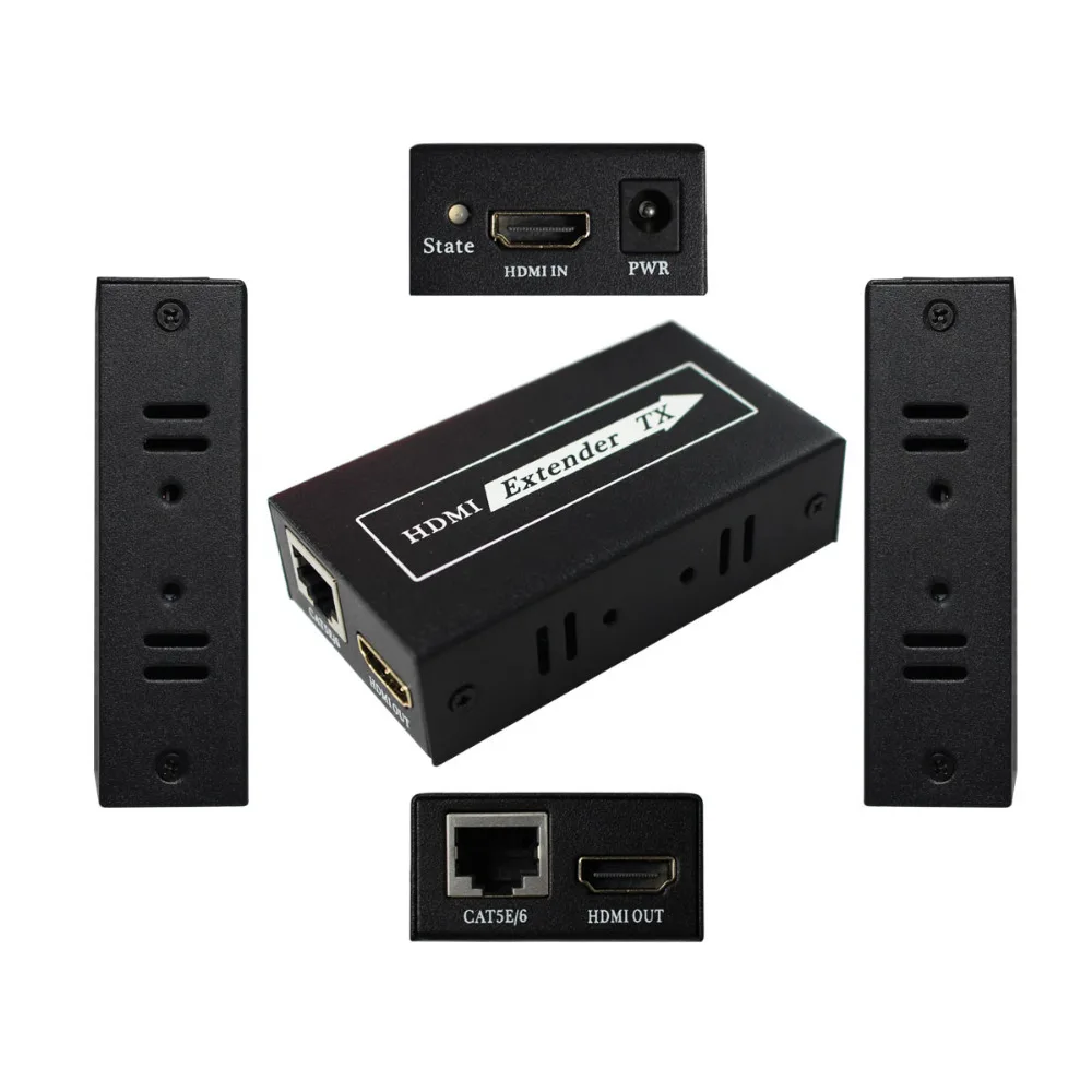 60 м для PS3 DVD проектор HDMI удлинитель передатчик приемник с интерфейсом RJ45 LAN CAT6