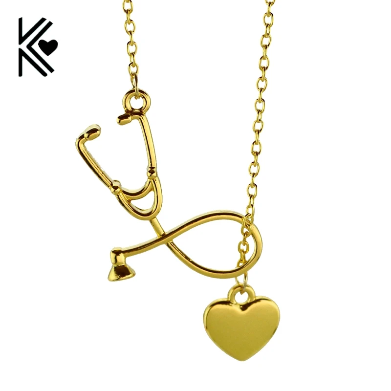 Ожерелье в форме сердца с стетоскопом для врачей и медсестер медицинский аппарат