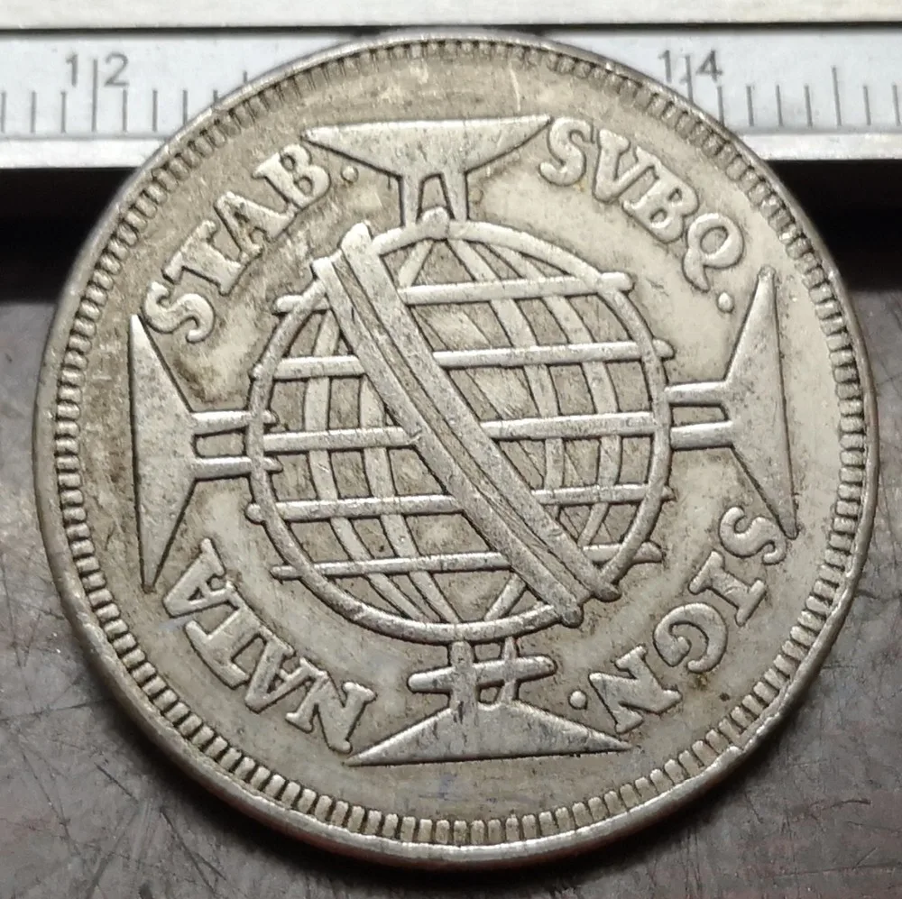 

1754 Brazil 150 Reis silver Plated coin Copy