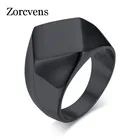 Мужское кольцо ZORCVENS, полированное, в стиле панк, винтажное, мужские ювелирные изделия из нержавеющей стали