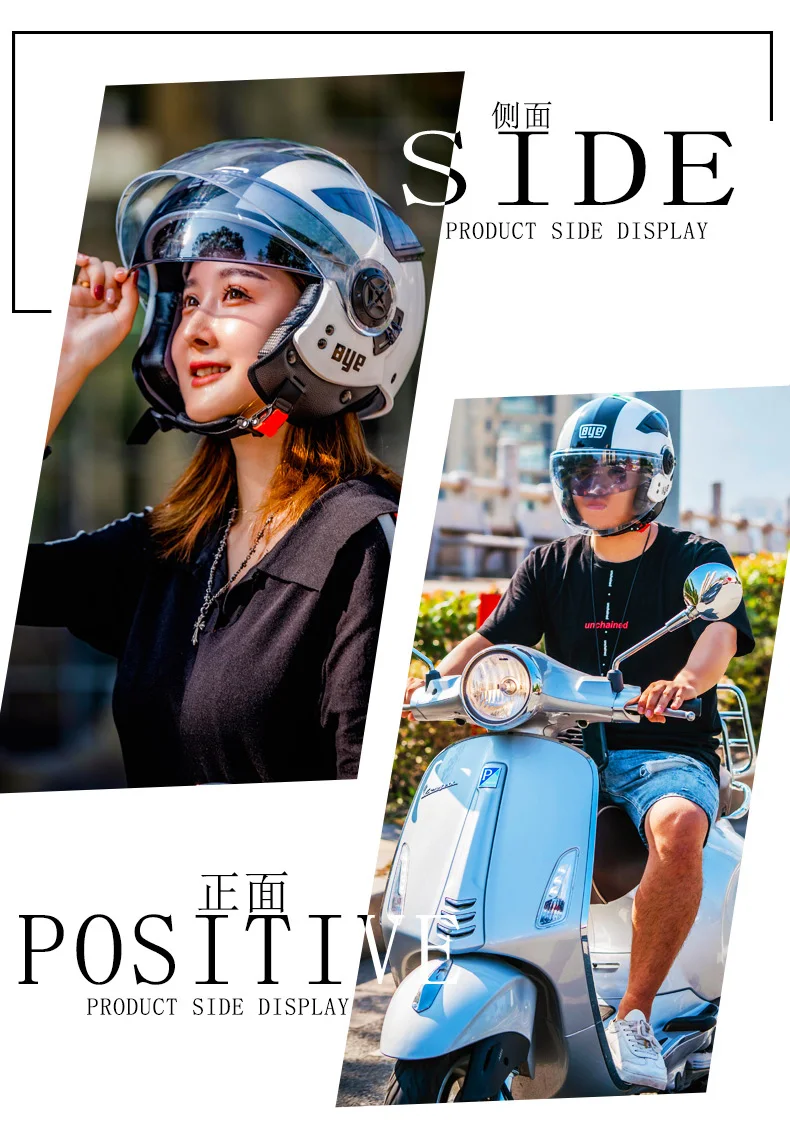 Moto rcycle шлем с открытым лицом Половина moto racing capacete para moto cicleta винтажные moto rbike шлемы с двумя защитные козырьки объектива