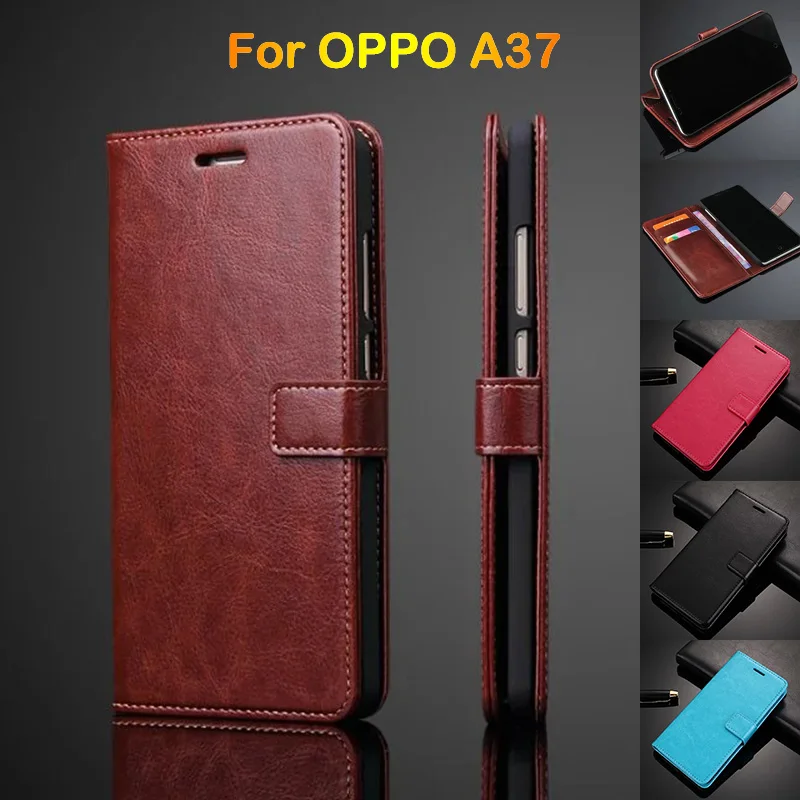 Fundas для OPPO A37 кошелек кожаный чехол A37M откидная крышка телефона Роскошный ультра