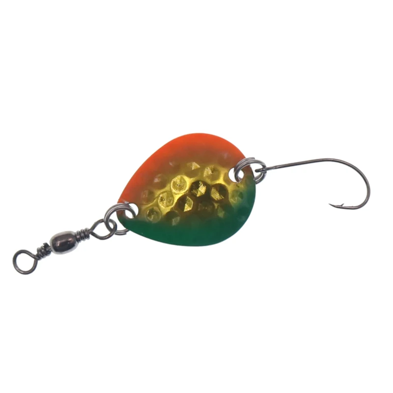 

2pcs/Lot Trout Fishing Spoon 2.3cm 2g Spoon lure Hard Bait Spinnerbait Isca Artificial Pesca Wobblers Fishing Tackle