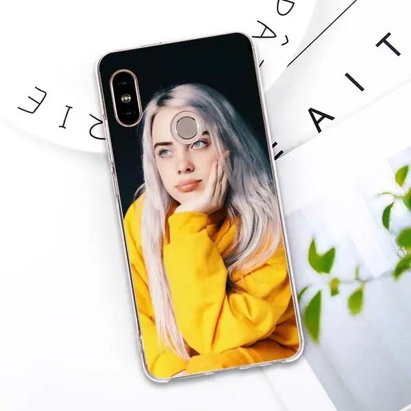 Силиконовый чехол Singer Star Billie Eilish для Xiaomi mi 9 8 A2 Lite Play mi x3 Red mi 6 6A Note 6Pro 7 Pro мягкий чехол для телефона из ТПУ - Цвет: 12