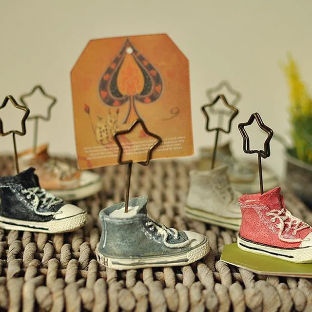 Креативный новый подарок для детей дизайн обуви держатель карт полимерное