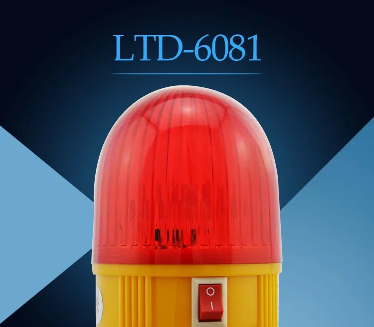 LTD-6081 Батарея Предупреждение светильник Магнитный Батарея Led DC6V мигающий Предупреждение светильник красный/желтый с базой магнита сигнализации Светильник башня