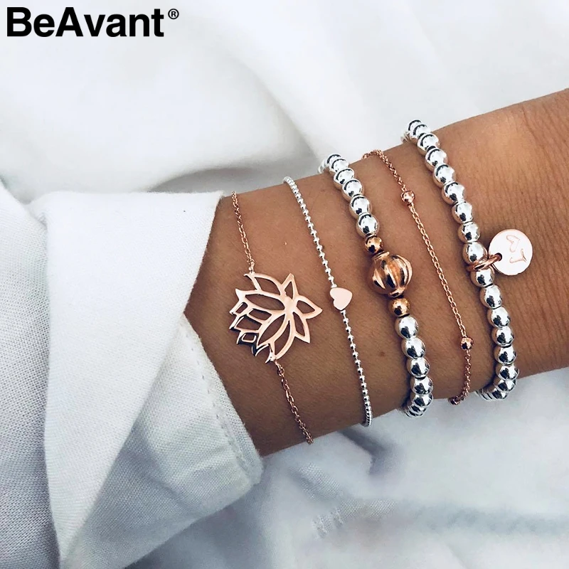 Женский винтажный браслет с бусинами BeAvant многослойные вечерние
