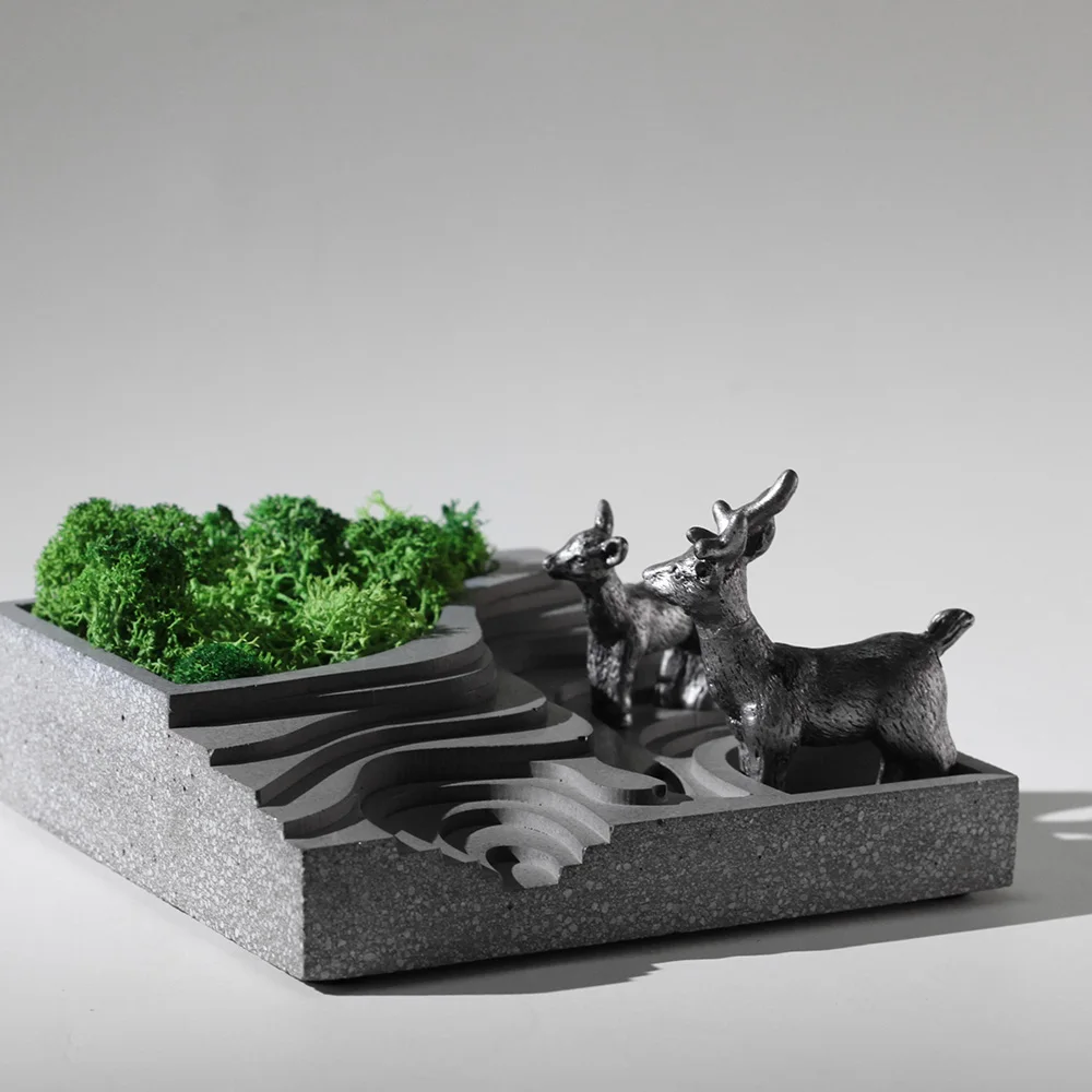 Силиконовая форма для цемента пресс пола террас бетон Мути мяса цветы домашнего