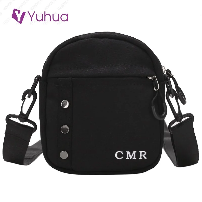 

2020 new fashion women handbags, casual korean version bag, simple woman shoulder bag, trend canvas messenger bags.