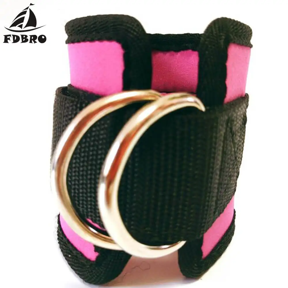 Фдбро кольцо шкив тяжелая атлетика лодыжка регулируемый кабель крепление фитнес