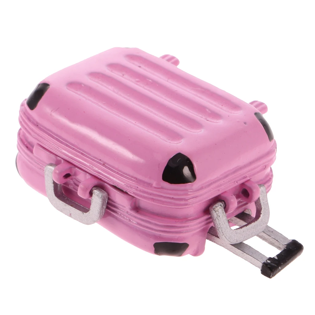 1/12 Масштаб Кукольный домик Миниатюрный Железный чемодан для путешествий 1:12 дом