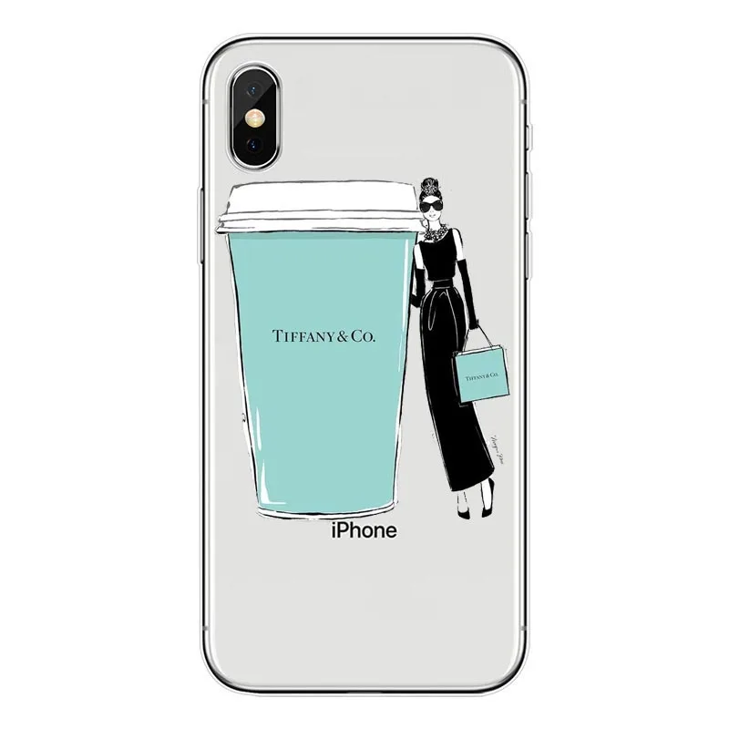 TPU Чехол для телефона с завтраком у Тиффани из ТПУ для iPhone 7 7 Plus, чехол для iPhone 11Pro 7 XS Max 5S SE 6 6S Plus Holly Golightly, чехол - Цвет: TPU