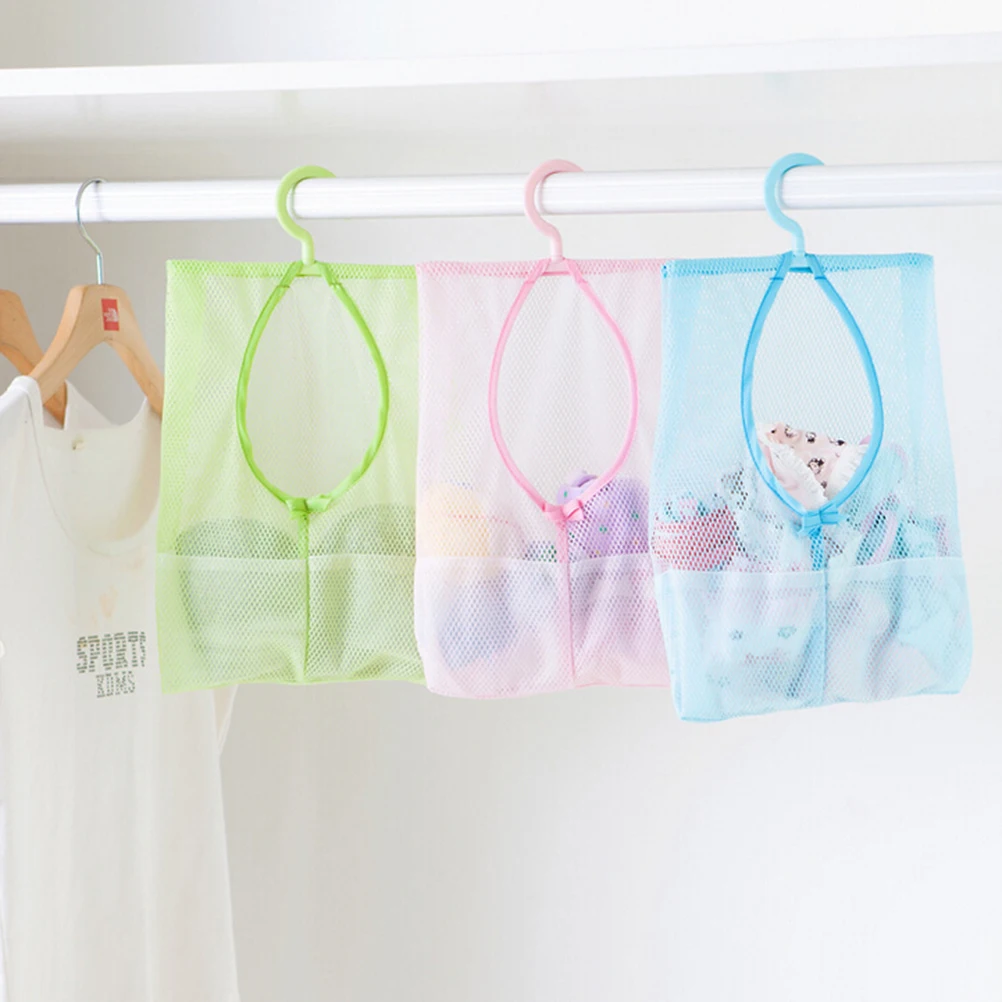 1Pcs Hang Mesh Bag Clothes Storage Laundry Bags Hanging For Bathroom Organizer Closet Rack Hangers New | Дом и сад