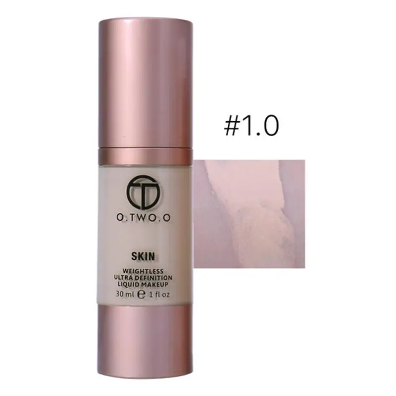 O.TWO.O 4 Colors Liquid Foundation Cream Make Up Foundation Makeup Primer Beauty Waterproof Coverage Base - Цвет: 1