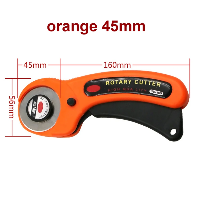 45mm orange 28/45 мм Фреза Ножи кожа режущего инструмента Сделай Сам Лоскутная работа Craft нитки для шитья кожи стежка резки - Цвет: 45mm orange
