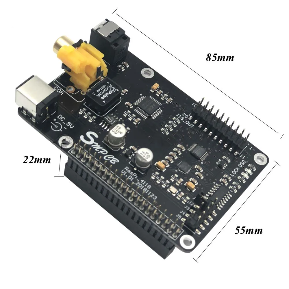 Raspberry pi AK4118 коаксиальный HIFI звуковая карта ies DSD цифровой вещания 32 бит PCM384 DSD128