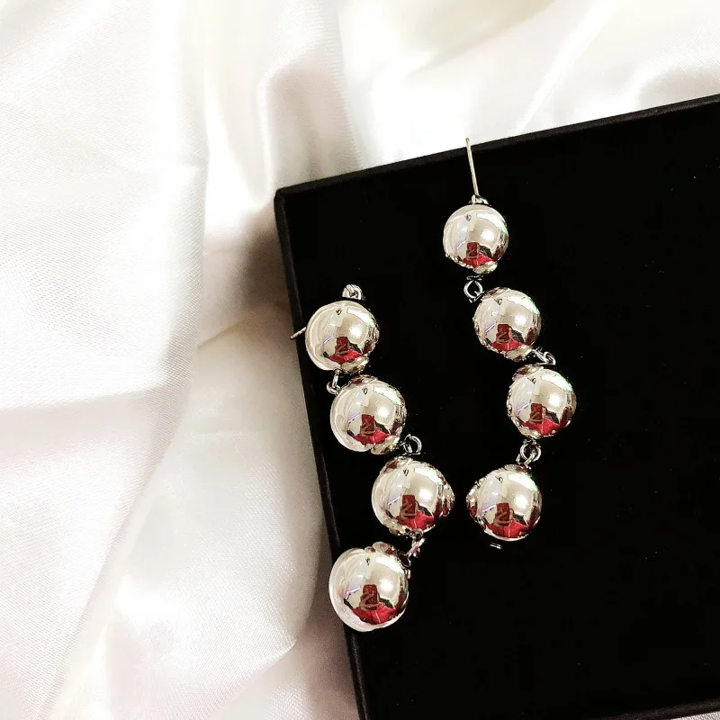 Женское украшение с жемчугом SHIFEEL длинные подвески из серебра 925 пробы