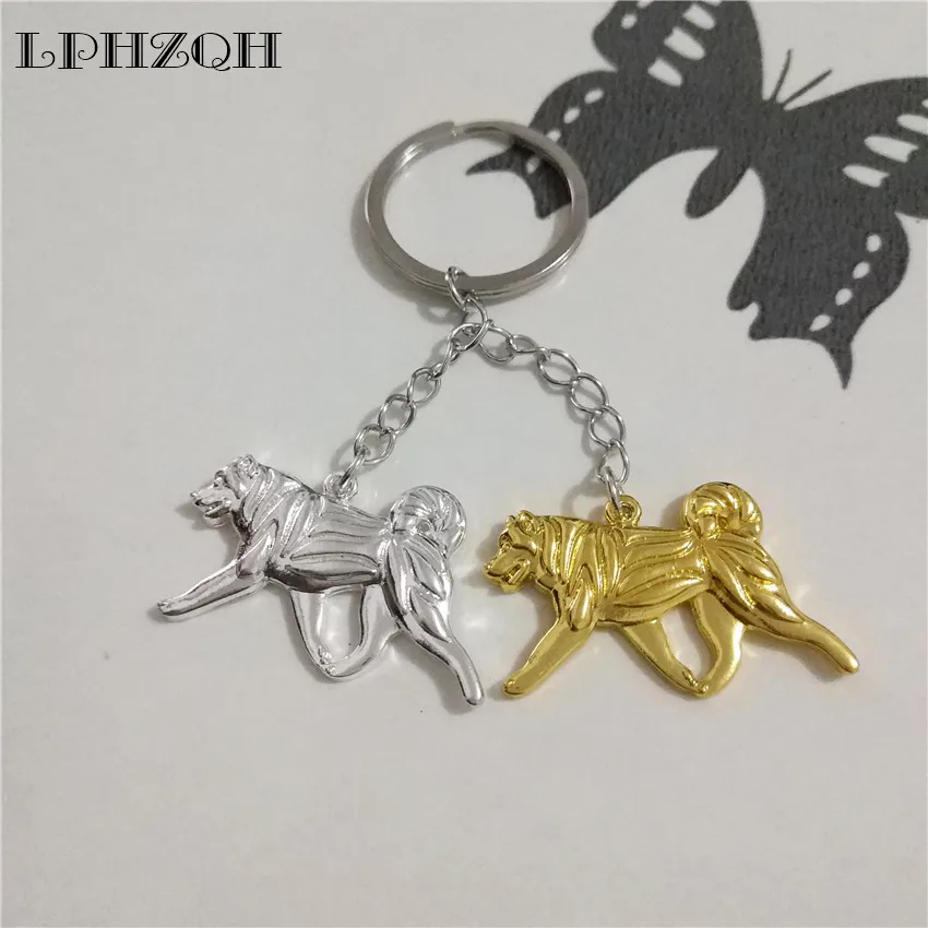 LPHZQH модный богемный шикарный собака аляска маламут брелок для автомобиля