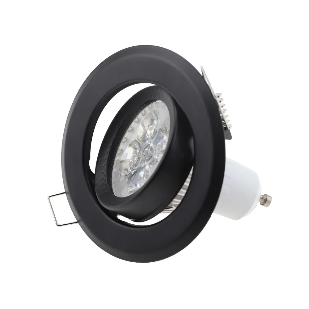 Встраиваемый алюминиевый светодиодный потолочный светильник в черном корпусе 10