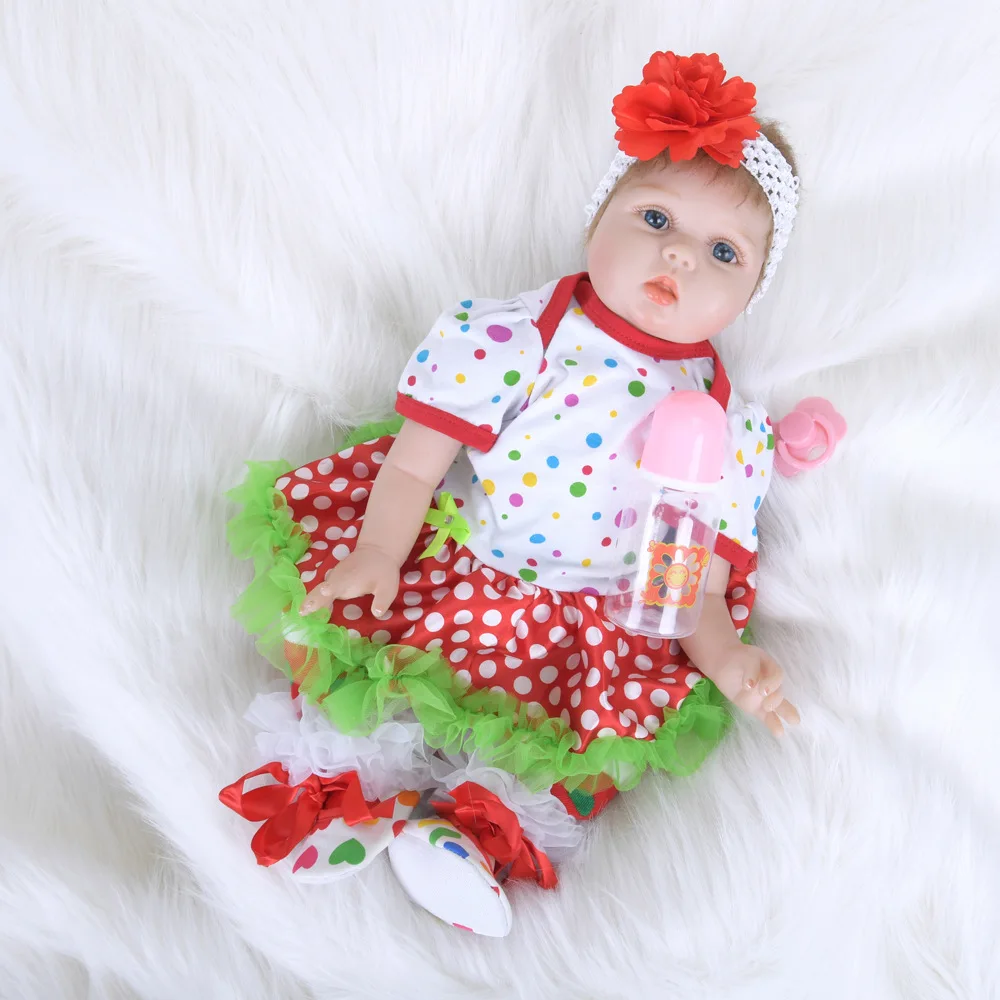 Bebes Кукла реборн 55 см хлопок тело Детские куклы com corpo de silicone menina детские