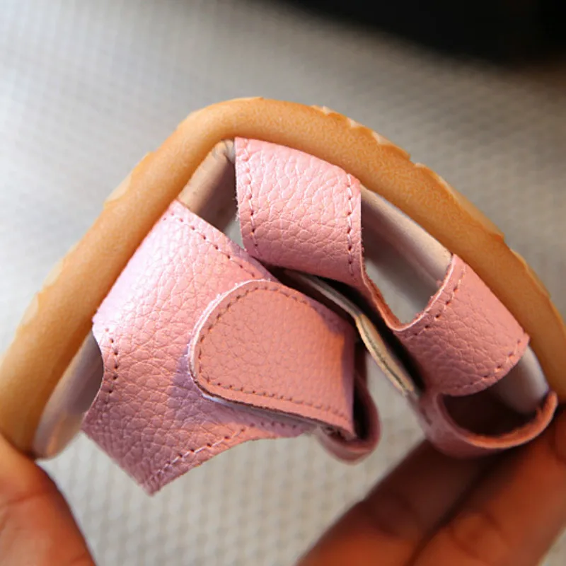 бахрома розовая широкая сандали для девочек Aercourm A 2017 г. сандалии искусственная