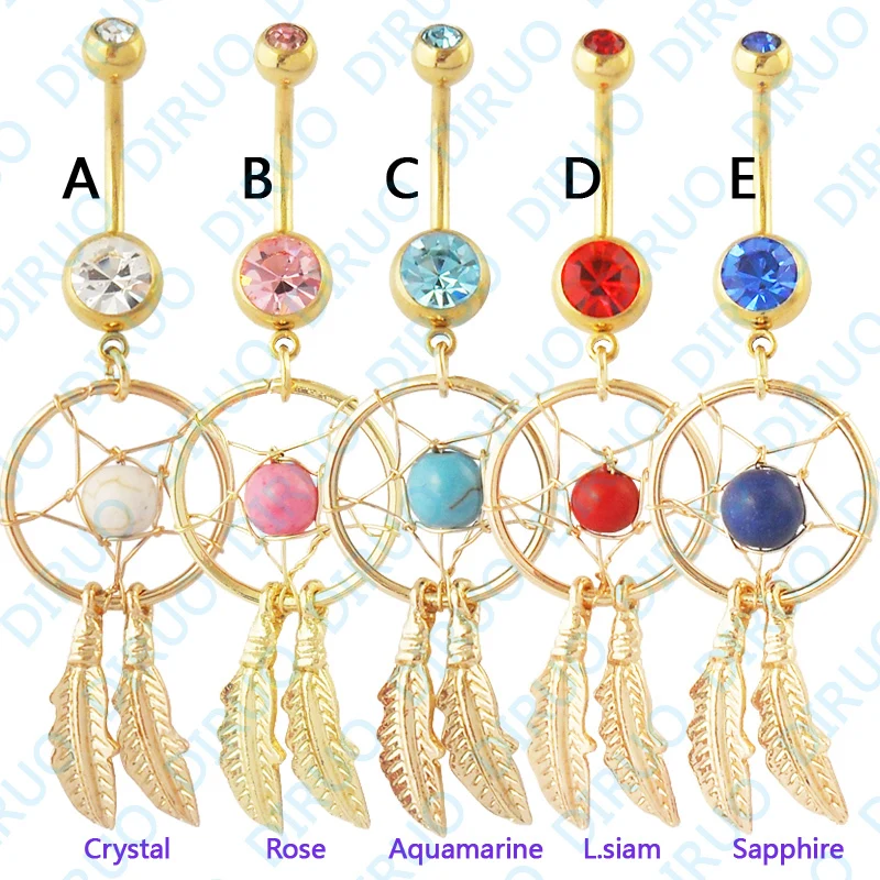 5 шт./лот Смешанная Женская мода двойной кристалл драгоценный камень Ловец снов