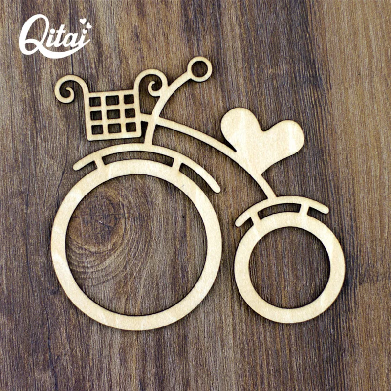 Новинка велосипед QITAI 12 шт./лот сделай сам скрапбукинг деревянные поделки ручная