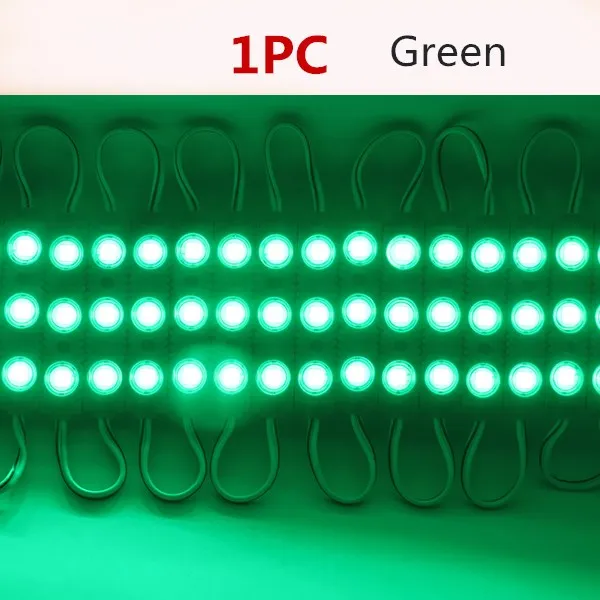green 1pc Супер яркий SMD 5054 светодиодный модуль Рекламный дизайн высокое качество светодиодный модуль освещение 3 светодиодный DC12V 1 шт. 5 шт. 10 шт - Цвет: green 1pc