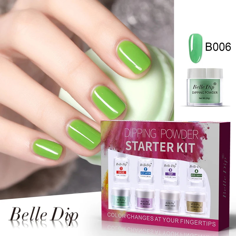 BELLE DIP dip порошок стартовый набор 10 г 15 мл быстро сухой гель длительный без лампы