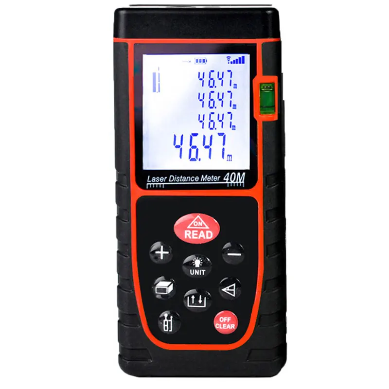 As the Picture Vastar лазерный дальномер 40 м 60 м 80 м 100 м цифровая лазерная дальномерная лента дальномер сборка лазерного измерительного устройства инструмент для тестирования - Цвет: As the Picture