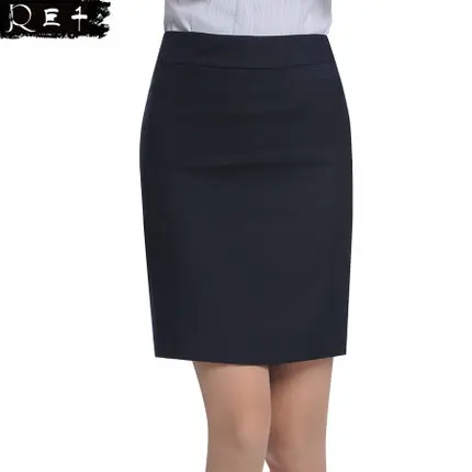 Новая Мода Черный Темно-Классика Бизнес Юбка-Карандаш | Женская одежда
