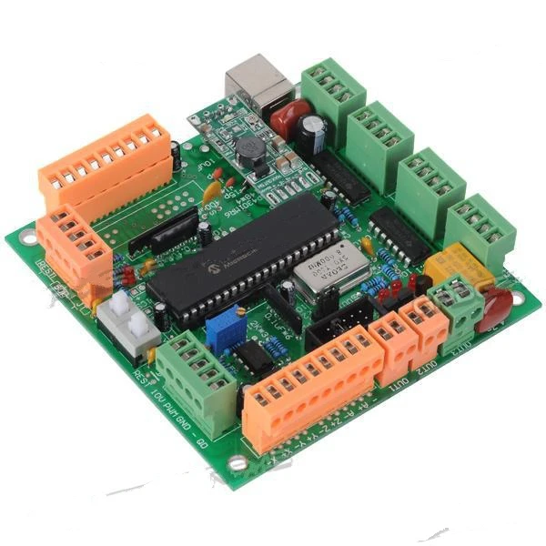 Шаговый двигатель 4 оси плата контроллера интерфейса гравировальной машины