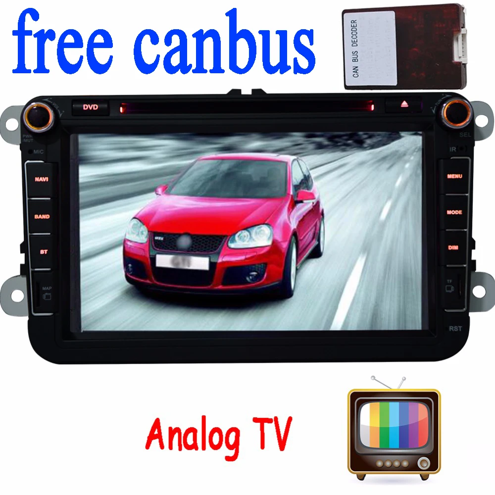 Аналоговый ТВ автомобильный DVD для VW gps плеер навигации forVW Гольф 5 6 Jetta PASSAT B6 Eos Caddy