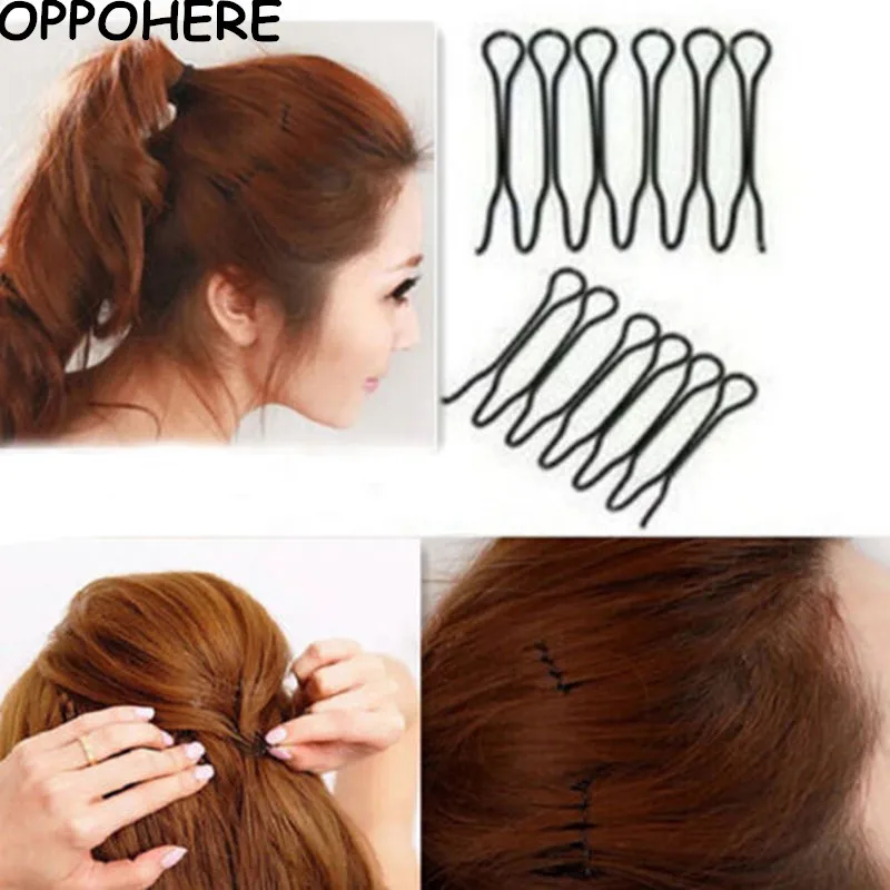 Заколка пряжка для волос металлическая черная 4 шт.|accessories for hair|accessories forhair barrette |