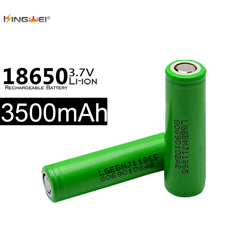 4 шт. Высокая мощность 18650 батарея для LG MJ1 3500mAh 3,7 v 10A перезаряжаемые литиевые батареи