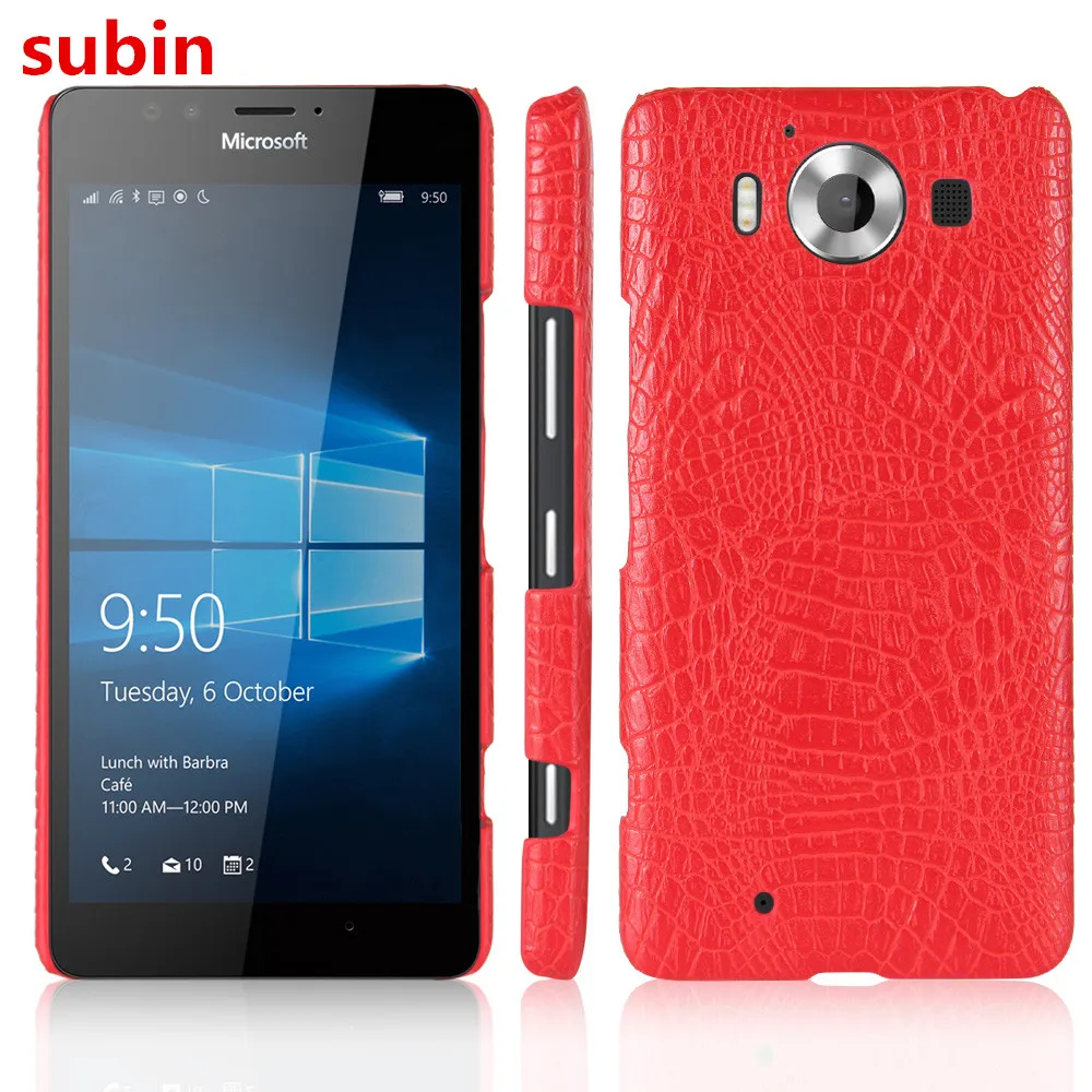 Чехол subin для Microsoft Lumia 950 950XL Роскошный чехол из крокодиловой кожи Nokia N950 N XL
