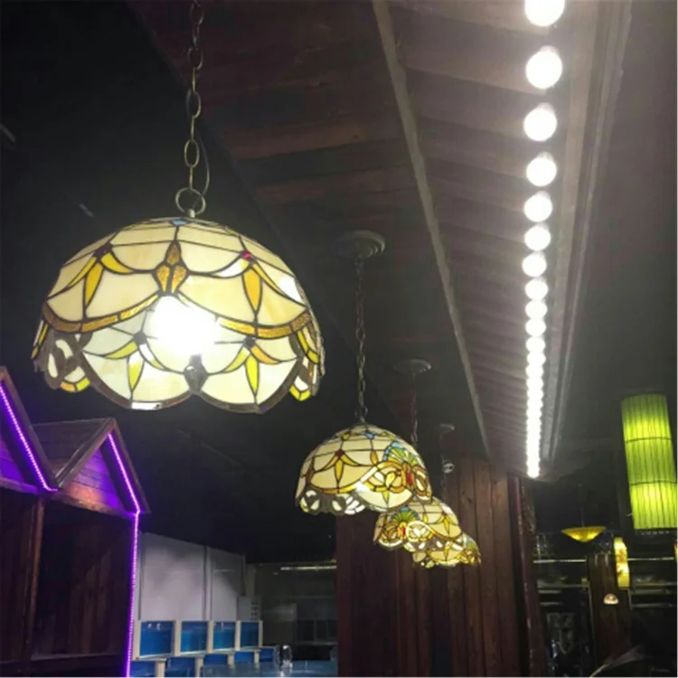 Тиффани-барокко европейская ретро люстра для гостиной коридора уютный