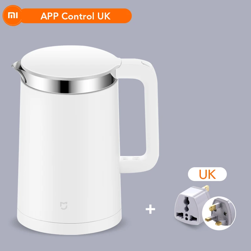 APP Control UK Xiaomi Mi, электрический чайник 304 л, емкость воды, постоянный контроль температуры, внутренняя бутылка из нержавеющей стали - Цвет: APP Control UK